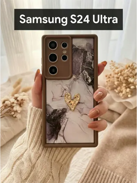 Good Luck Clover Чехол на Samsung Galaxy S24 Ultra Бабочка Темная