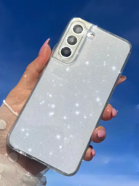 ZENTAUR Чехол на Samsung Galaxy S22 прозрачный с блестками