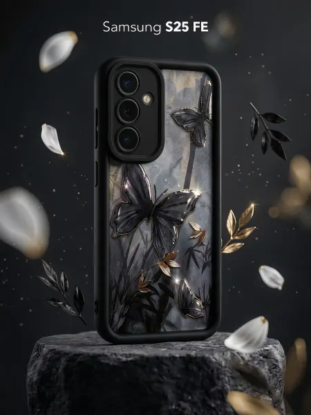 ЧЕХОЛБЕРИ Чехол с высокими бортами и принтом на Samsung Galaxy S25 FE