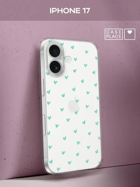 Чехол на iPhone 17 с сердечками
