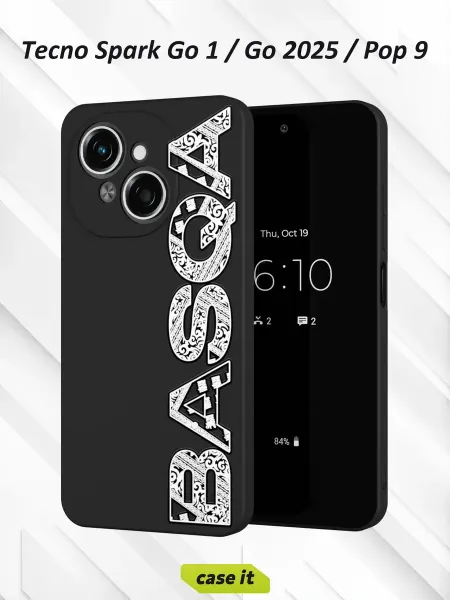 Case it Чехол на Tecno Spark Go 1 Go 2025 Pop 9с принтом BASGA