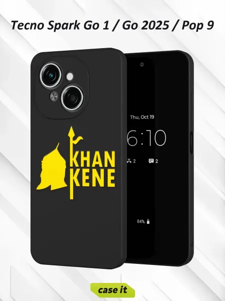 Case it Чехол на Tecno Spark Go 1 Go 2025 Pop 9с принтом Khan Kene