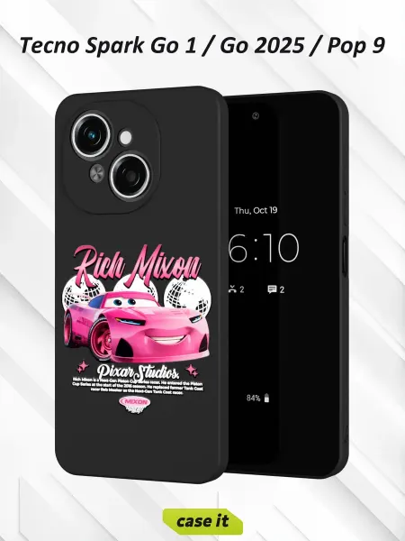 Case it Чехол на Tecno Spark Go 1 Go 2025 Pop 9с принтом Rich mixon