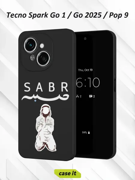 Case it Чехол на Tecno Spark Go 1 Go 2025 Pop 9с принтом Sabr