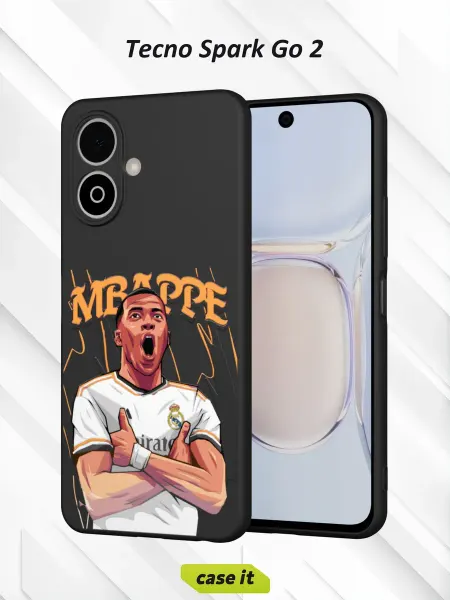 Case it Чехол на Tecno Spark Go 2 с принтом Real Madrid
