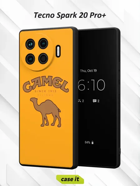 Case it Чехол на Tecno Spark 20 Pro +с принтом Camel