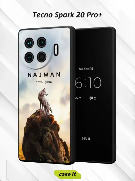 Case it Чехол на Tecno Spark 20 Pro +с принтом NAIMAN
