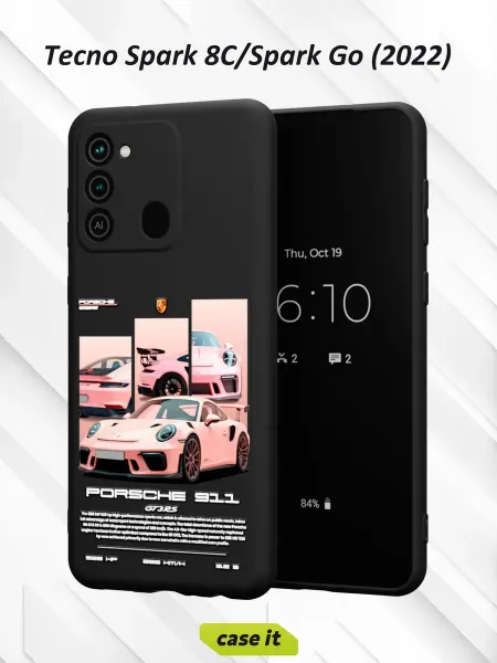 Case it Чехол на Tecno Spark 8C GO 2022с принтом Powder Machine
