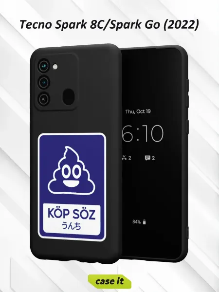 Case it Чехол на Tecno Spark 8C GO 2022с принтом Qazaq Republic