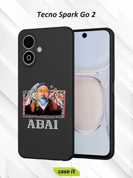 Case it Чехол на Tecno Spark Go 2с принтом ABAI