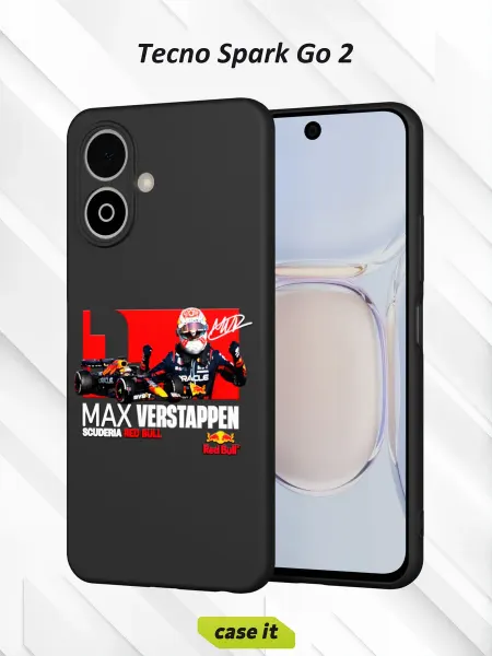 Case it Чехол на Tecno Spark Go 2с принтом Max Verstappen