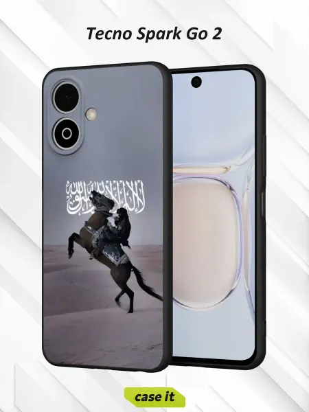 Case it Чехол на Tecno Spark Go 2с принтом всадник на коне