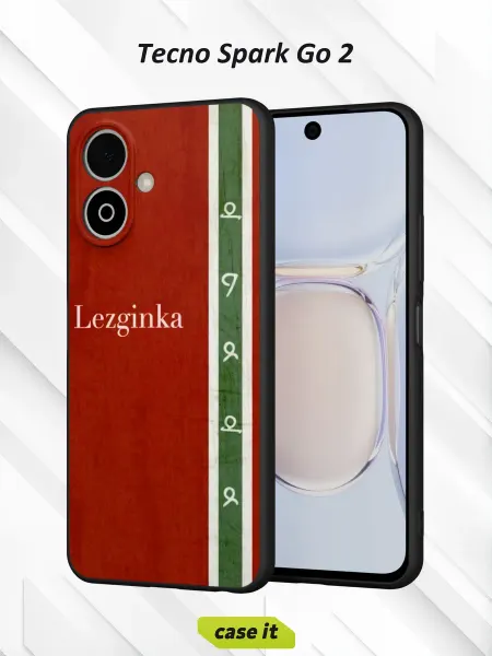 Case it Чехол на Tecno Spark Go 2с принтом Лезгинка