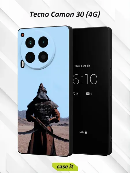 Case it Чехол на Tecno Camon 30 (4G)с принтом воин в снаряжении