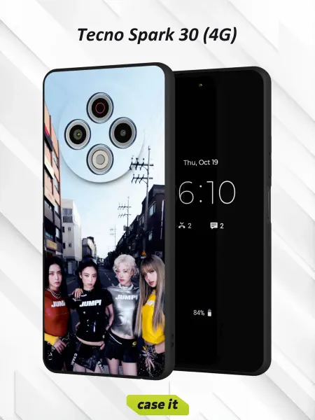 Case it Чехол на Tecno Spark 30 4Gс принтом BLACKPINK