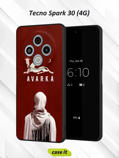Case it Чехол на Tecno Spark 30 4Gс принтом Аварка
