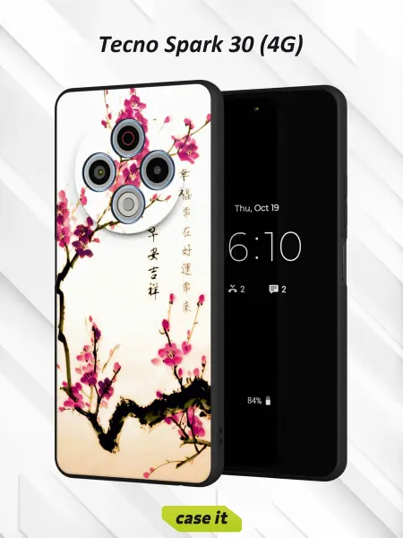 Case it Чехол на Tecno Spark 30 4Gс принтом китайская живопись
