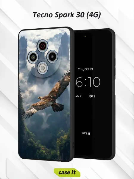 Case it Чехол на Tecno Spark 30 4Gс принтом Парящий в небе