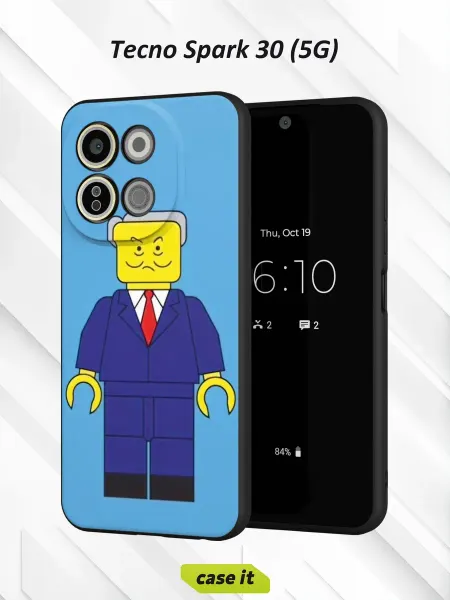 Case it Чехол на Tecno Spark 30 5Gс принтом Лего