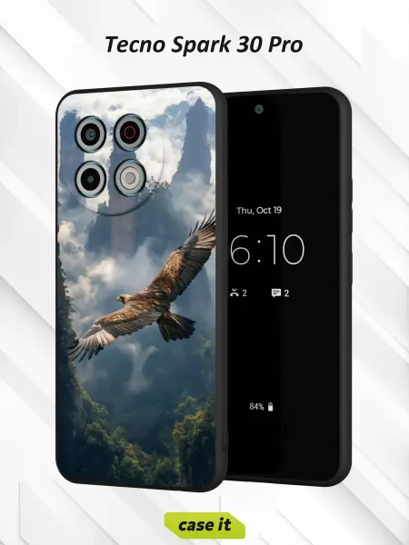 Case it Чехол на Tecno Spark 30 Proс принтом Парящий в небе