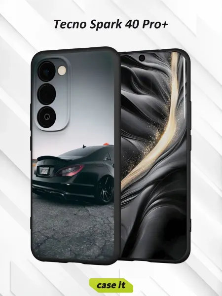 Case it Чехол на Tecno Spark 40 Pro+ с принтом Mercedes-Benz CLS 63