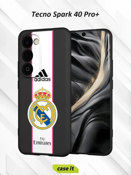 Case it Чехол на Tecno Spark 40 Pro+ с принтом adidas и Fly Emirates