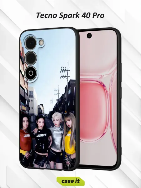Case it Чехол на Tecno Spark 40 Proс принтом BLACKPINK