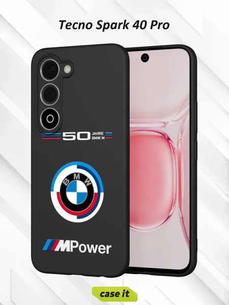 Case it Чехол на Tecno Spark 40 Pro с принтом Motorsport BMW