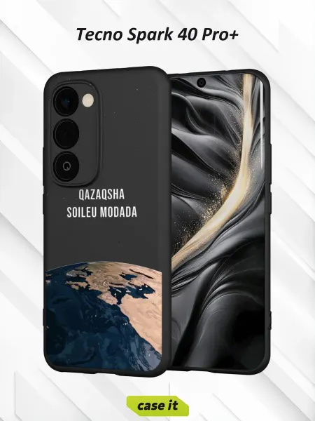 Case it Чехол на Tecno Spark 40 Pro+с принтом Планета Земля