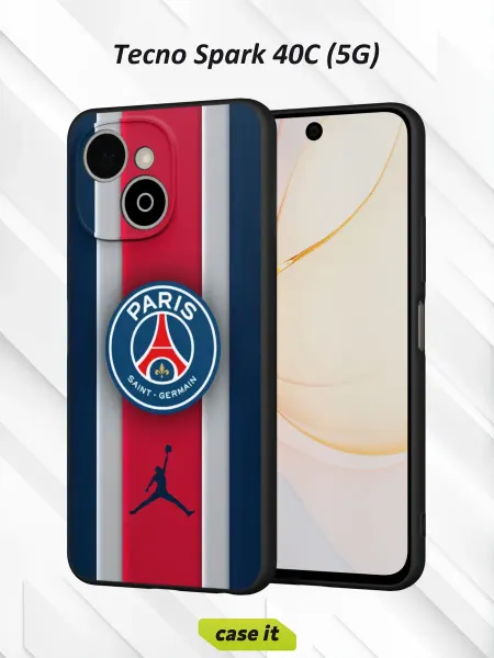Case it Чехол на Tecno Spark 40C (5G) с принтом Paris Saint-Germain