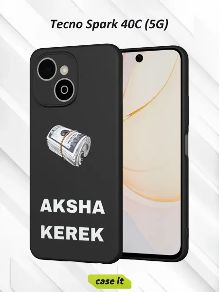 Case it Чехол на Tecno Spark 40C (5G)с принтом Нужны деньги