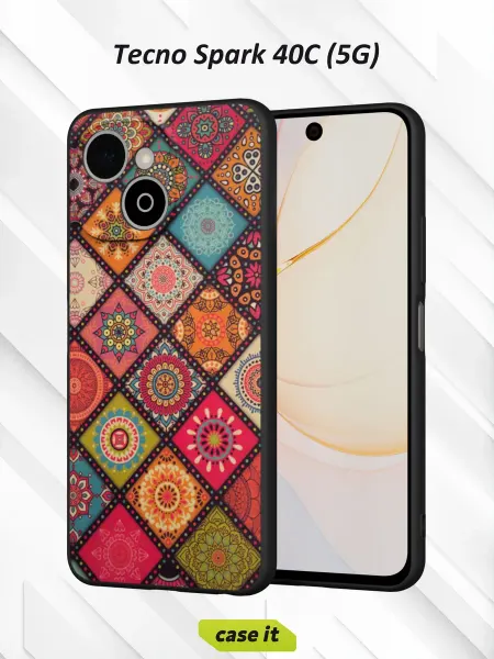 Case it Чехол на Tecno Spark 40C (5G)с принтом Мозаика