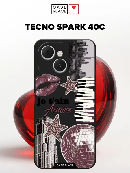 TECNO Матовый чехол на Spark 40C y2k