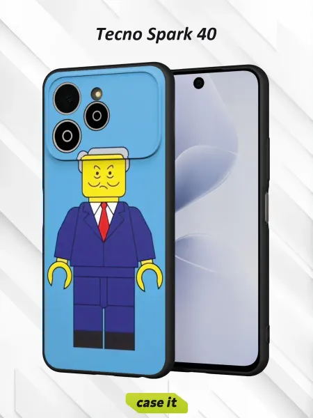 Case it Чехол на Tecno Spark 40с принтом Лего