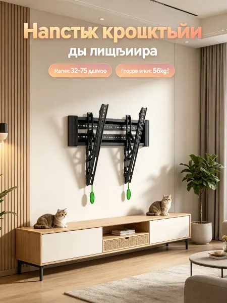 DREAMING HOUSE Кронштейн для телевизора до 36 кг прочный