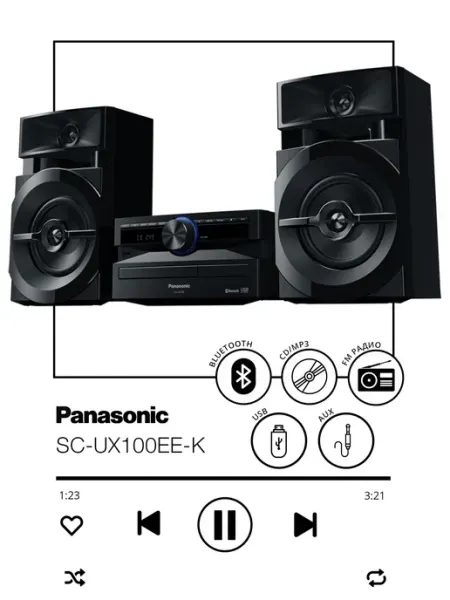 Panasonic Музыкальный центр SC-UX100EE-K