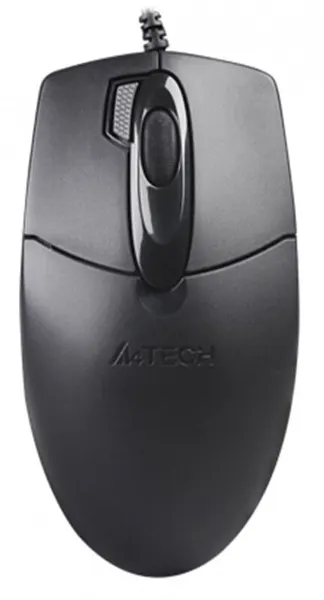 A4TECH Мышь проводная компьютерная OP-730D черный оптическая