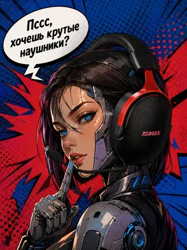 ZERGEX Наушники игровые для ПК X03W