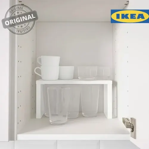 VARIERA IKEA полка-вставка, белая, 32x13x16 см