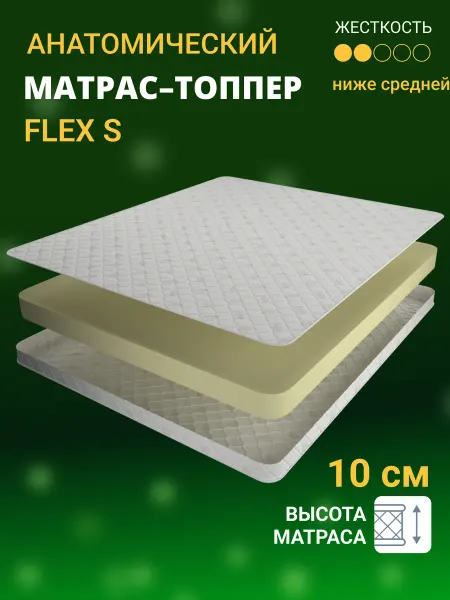 YANSON Твои правила сна Матрас топпер 10 см ортопедический 200х200 YANSON