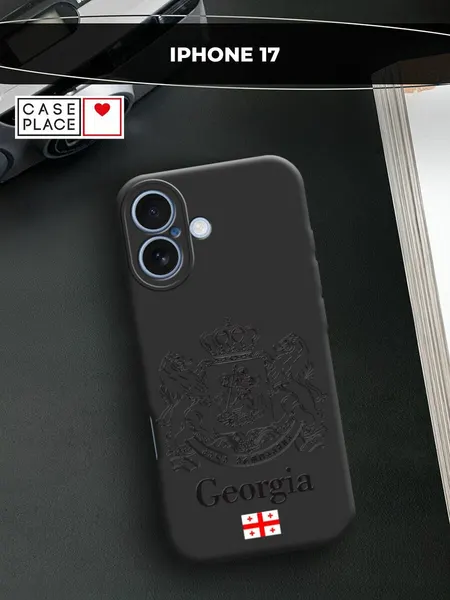 Чехол на Apple iPhone 17 / Айфон 17 с принтом Герб Грузии