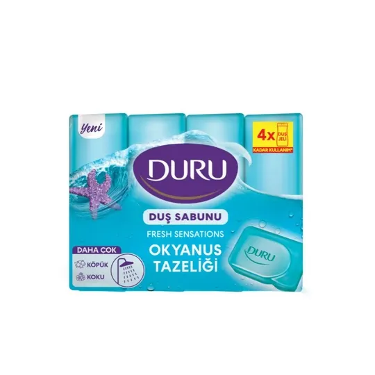 Мыло для душа Duru, свежесть океана, 4 по 150 гр