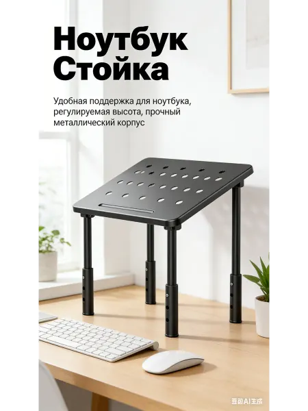 Древеро Подставка настольная для монитора и ноутбука регулируемая