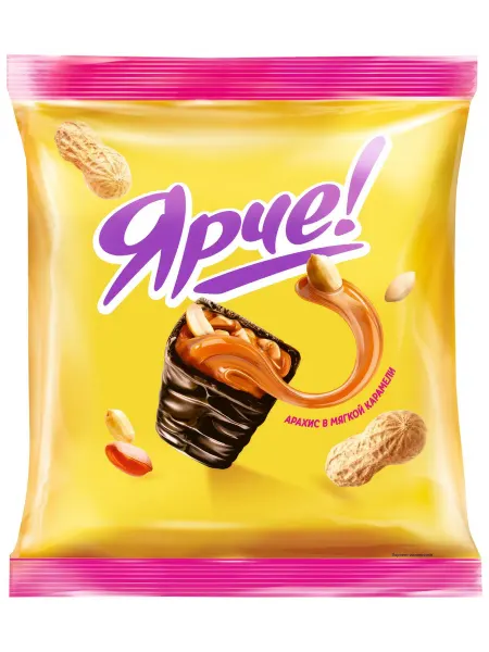 KDV Конфеты Ярче арахис в карамели, 500г