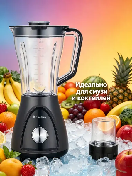 MEZINEL Электрический блендер 2 режима Легкий в уходе 1.5л