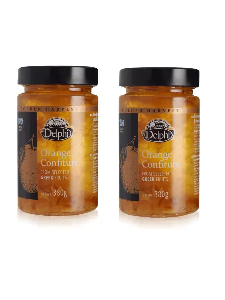 Delphi Food Delphi конфитюр из сочных апельсинов 380гр(Набор из 2шт)