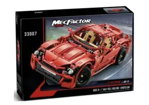 Конструктор пластиковый Красная спортивная машина Ferraril 330071441 деталей