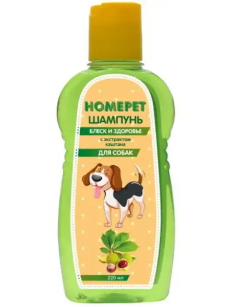 HomePet Шампунь для собак Блеск и Здоровье, 220 мл