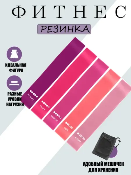 Набор резинок для фитнеса