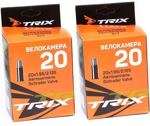 TRIX Камера велосипедная 20" 20х1.95 2.125 автовентиль